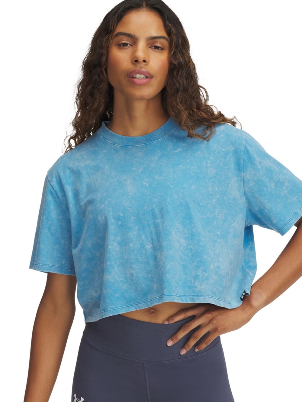Under Armour Light Blue Cropped Tee